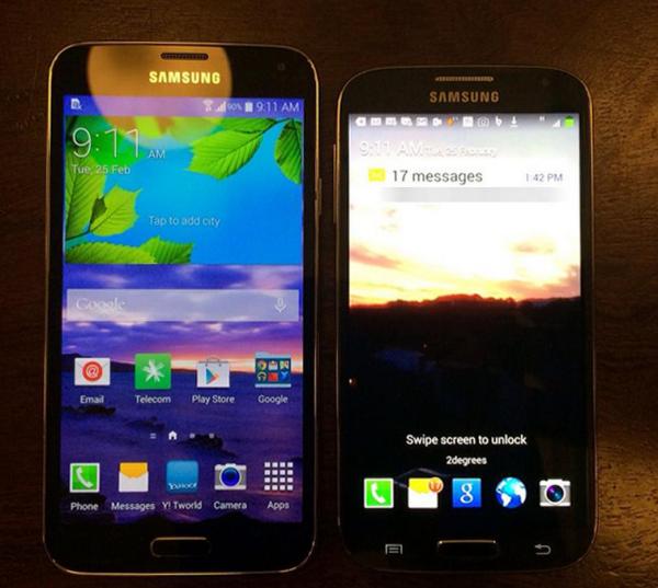 Samsung Galaxy S5 and S4